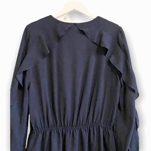 Mika & Gali Navy Blue dress with ruffles, size M - Picture 5 of 11
